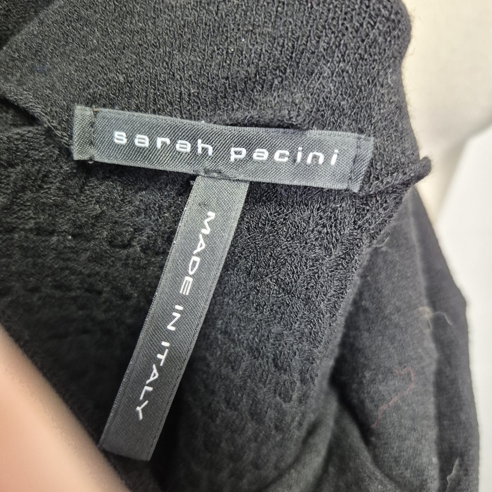 Sarah Pacini Black Cowl Neck Sweater - Picture 9 of 11